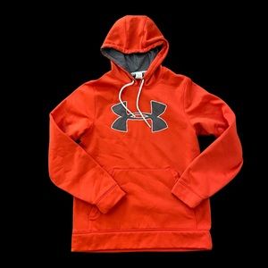 UNDER ARMOUR STORM HOODIE SWEATSHIRT ORANGE SMALL